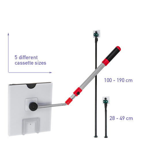 Porta-cassete à distância com pé