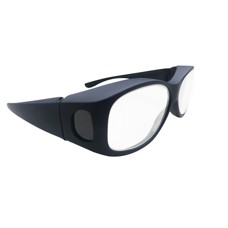 Lunettes au plomb, protection des yeux contre les rayons X, 75 mm, Pb,  style rétro classique, économiques (noir)