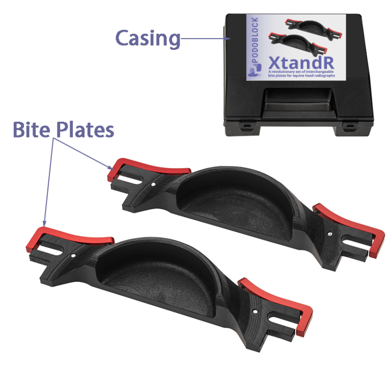 XtandR Equine xray biteplates for equine dental xrays Podoblock USA